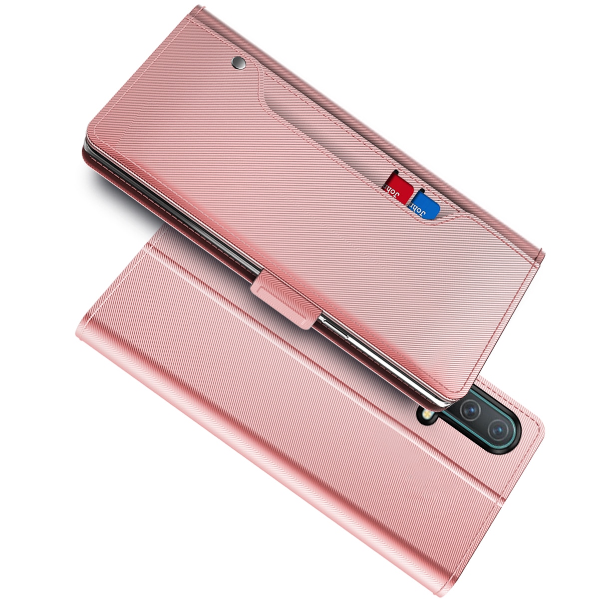 OnePlus Nord CE 5G Wallet Case Mirror Pink Gold