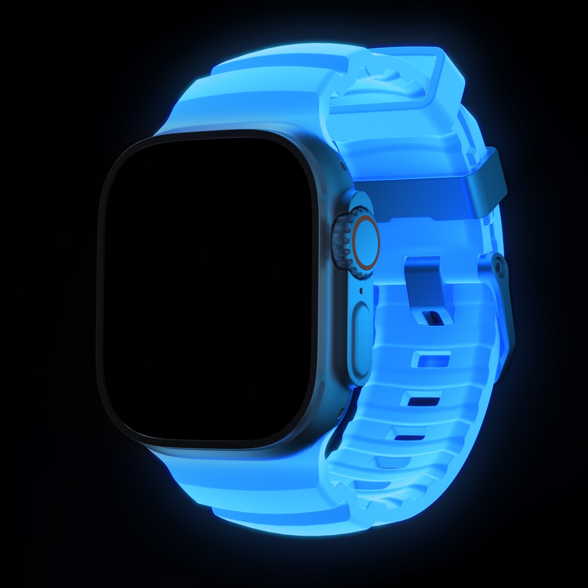 Apple Watch Series 1-3 42mm Rocky Point Band Icy Blue Glow (Natural Hardware) - Limited edition