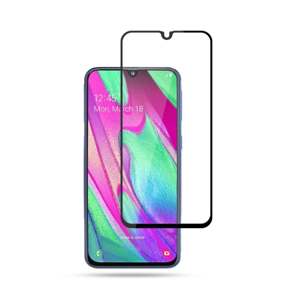 Samsung Galaxy A40 Tempered Glass Full Cover Black