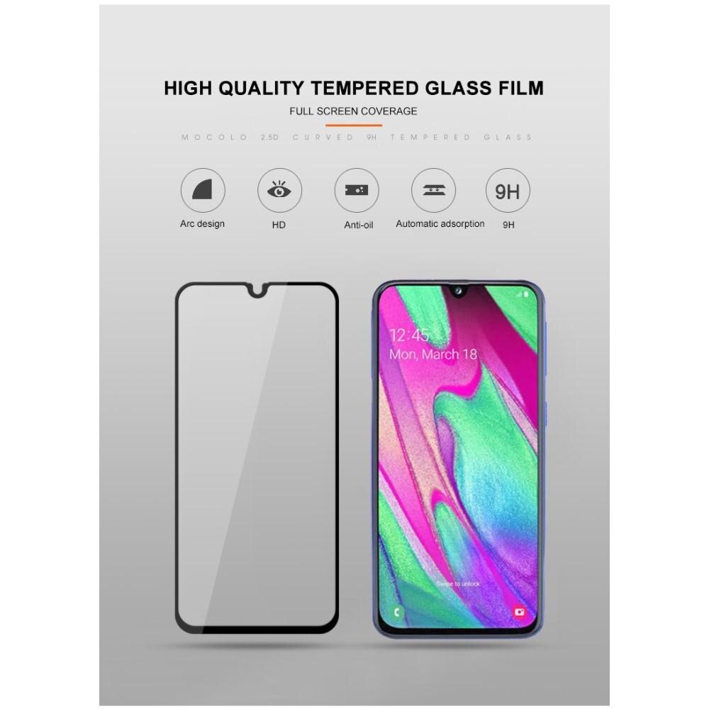 Samsung Galaxy A40 Tempered Glass Full Cover Black