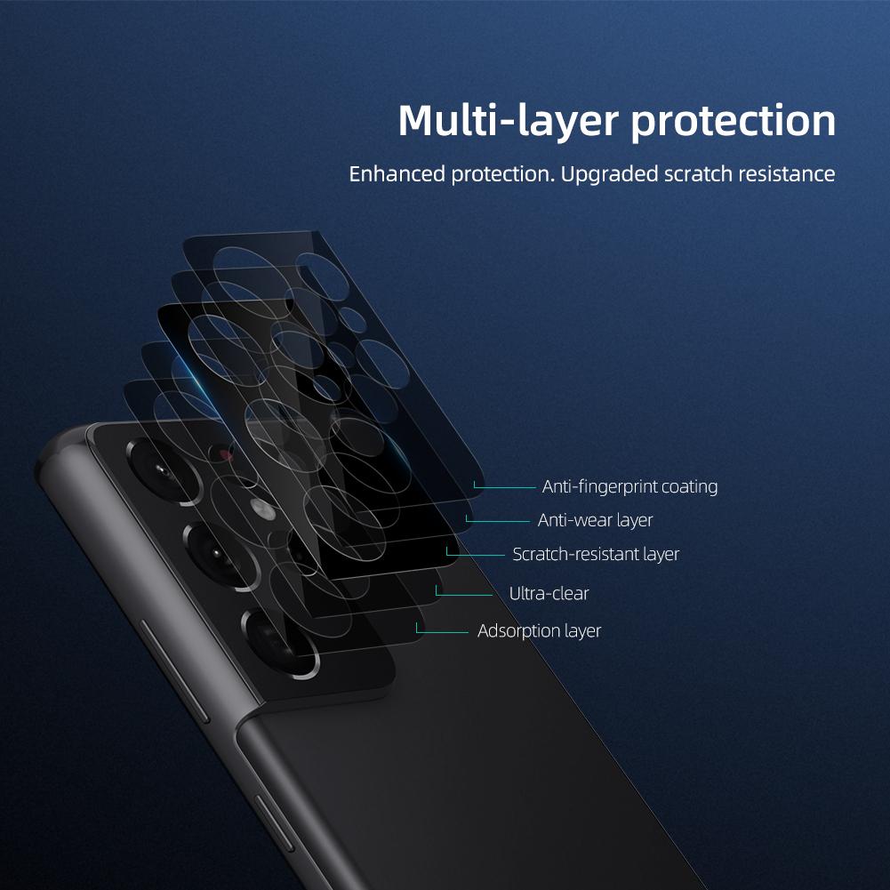 Samsung Galaxy S21 Ultra 0.22mm InvisiFilm Camera Protector (2-pack) Black