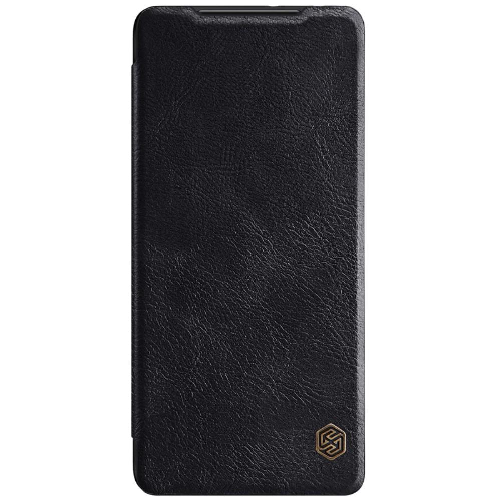 Samsung Galaxy S21 Ultra Qin Series Leather Cover Black