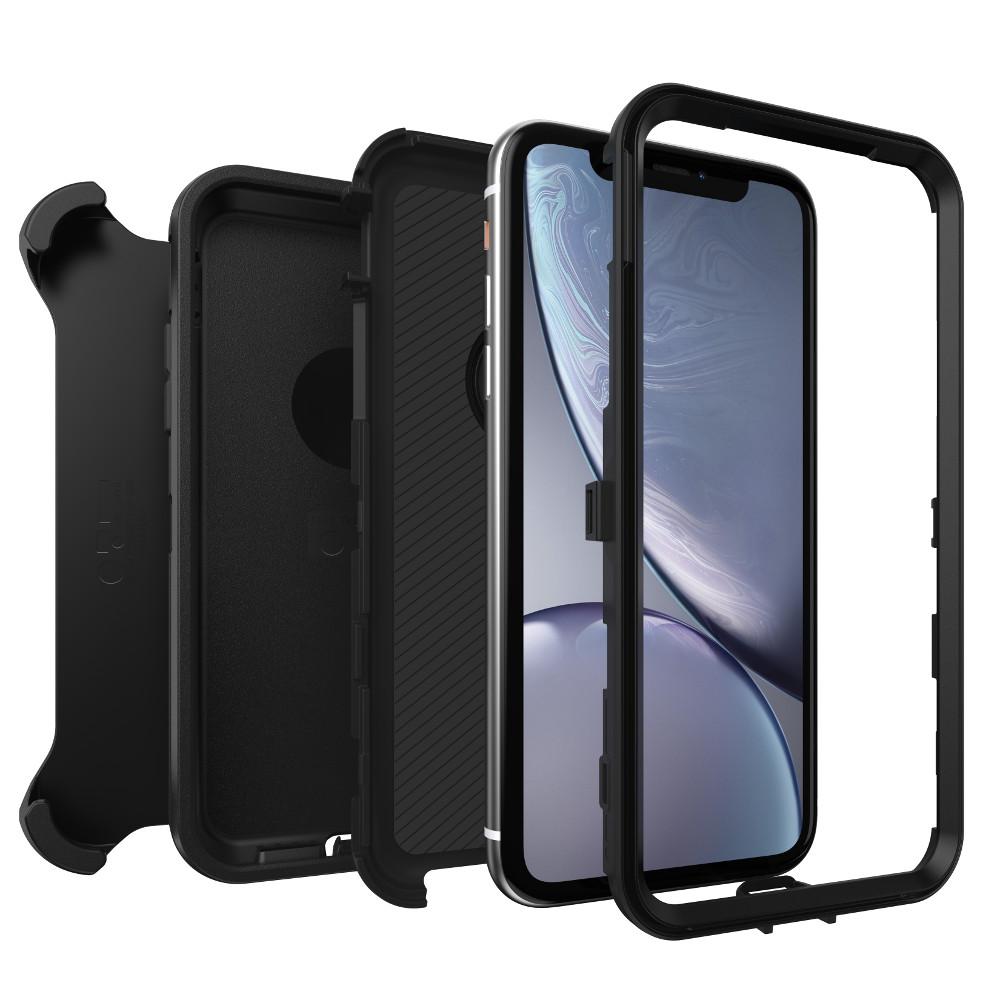 iPhone Xr Defender Case Black