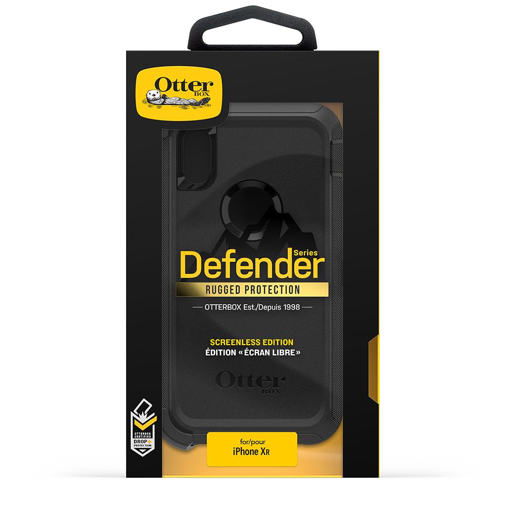 iPhone Xr Defender Case Black