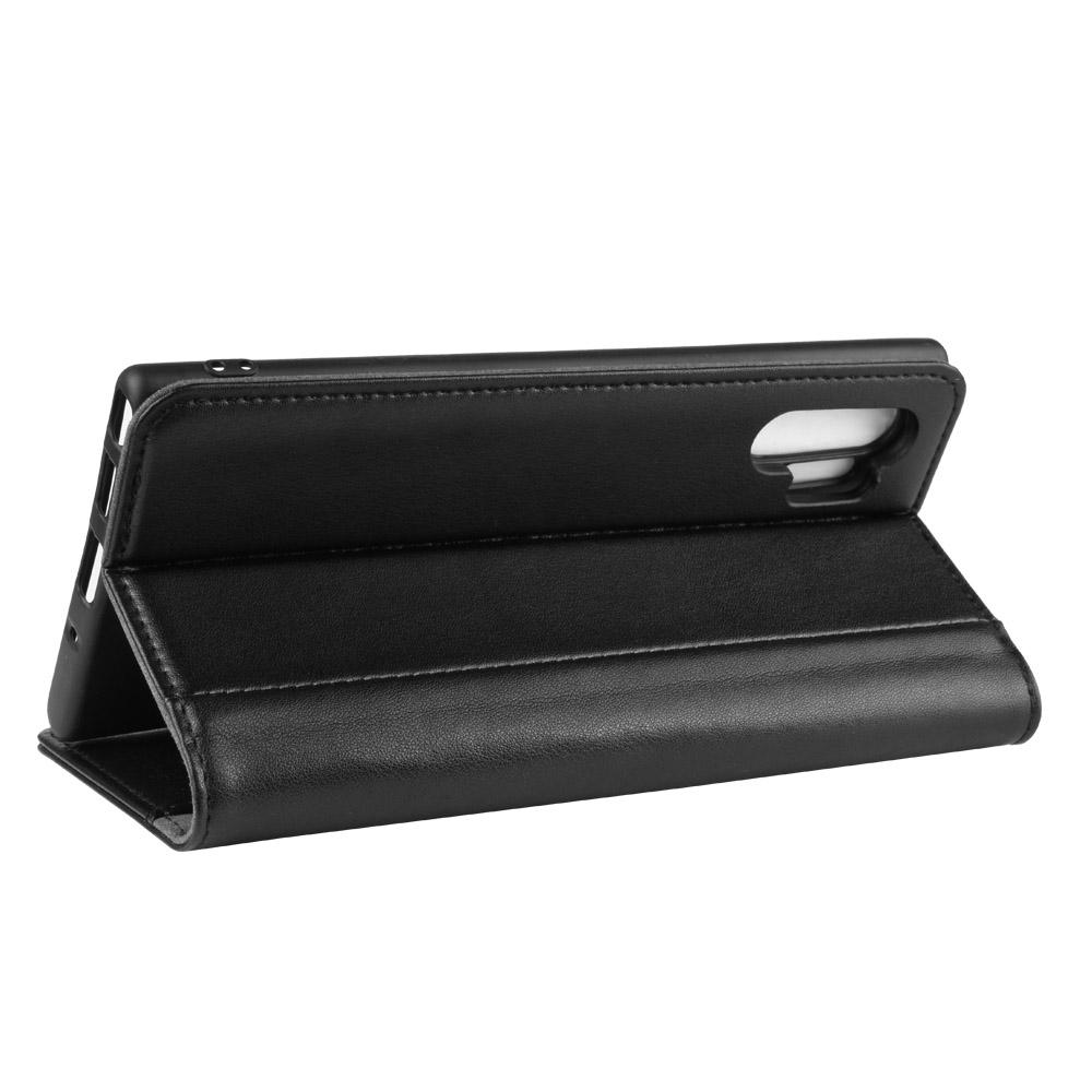 Samsung Galaxy Note 10 Plus Genuine Leather Wallet Case Black