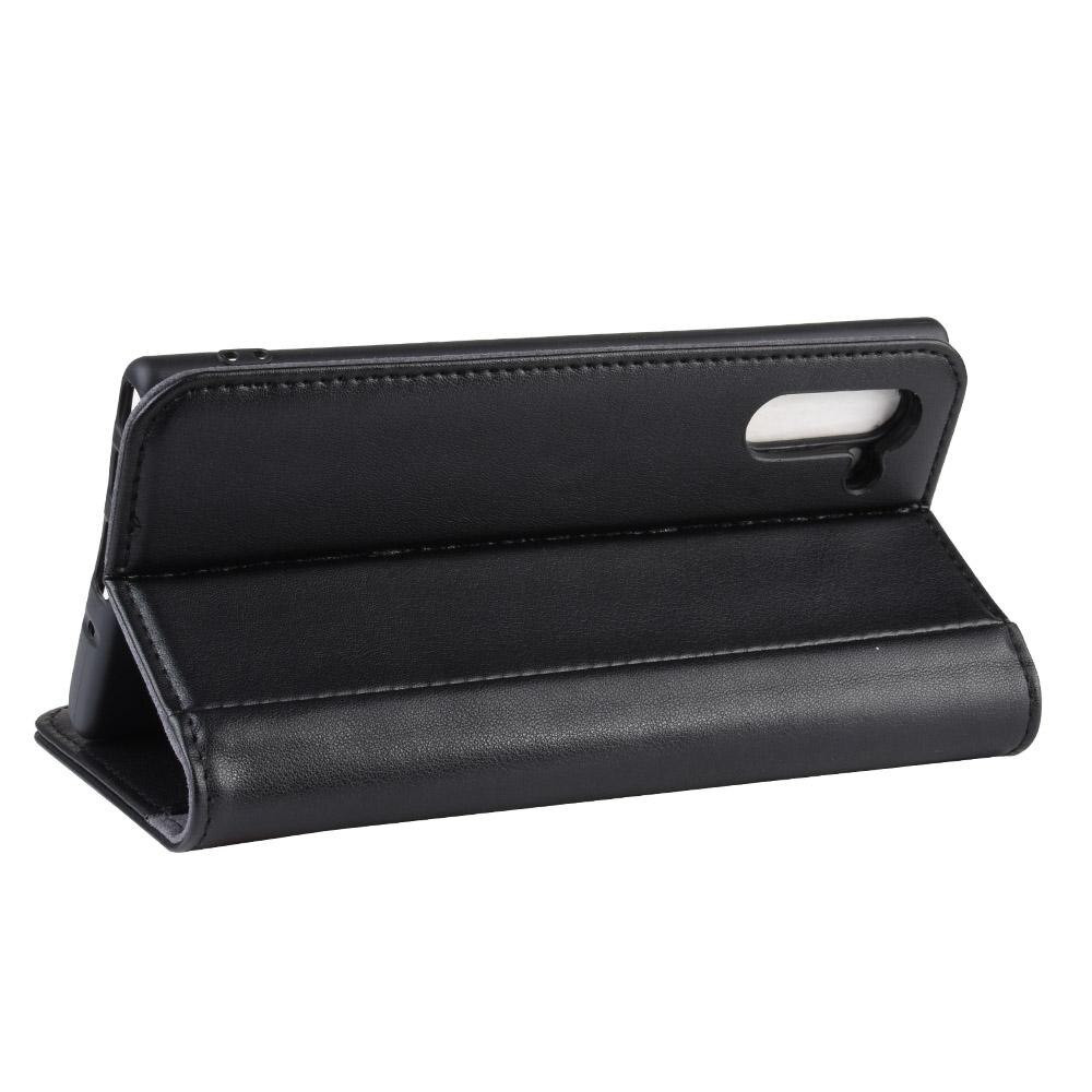 Samsung Galaxy Note 10 Genuine Leather Wallet Case Black