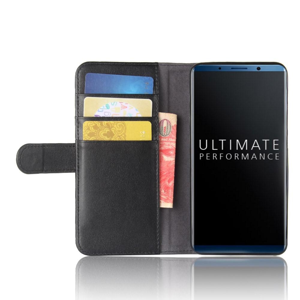 Huawei Mate 10 Pro Genuine Leather Wallet Case Black