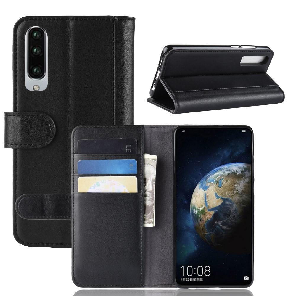 Huawei P30 Genuine Leather Wallet Case Black