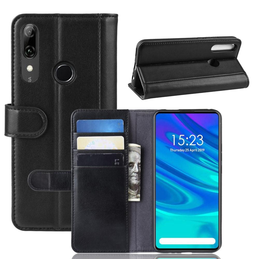 Huawei P Smart Z Genuine Leather Wallet Case Black