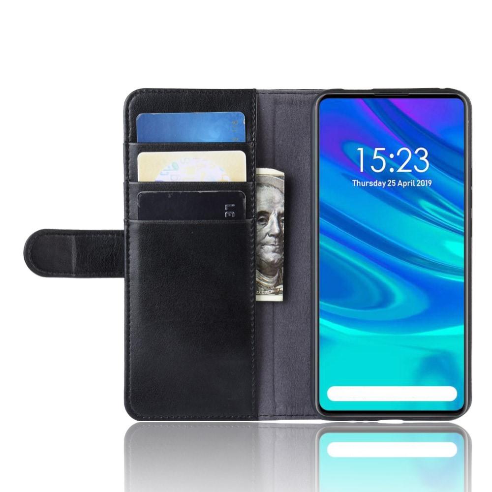 Huawei P Smart Z Genuine Leather Wallet Case Black