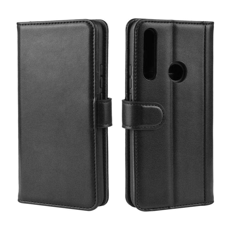 Huawei P Smart Z Genuine Leather Wallet Case Black