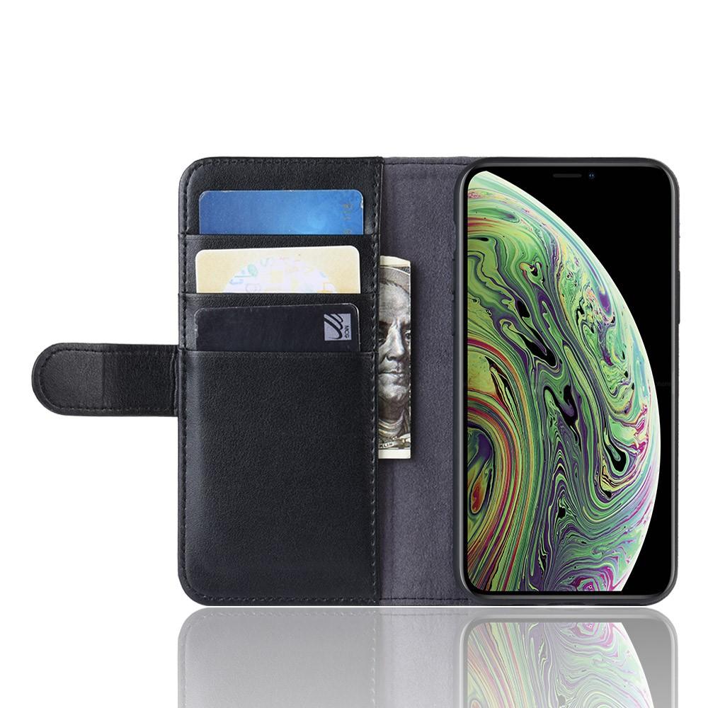 iPhone 11 Pro Genuine Leather Wallet Case Black