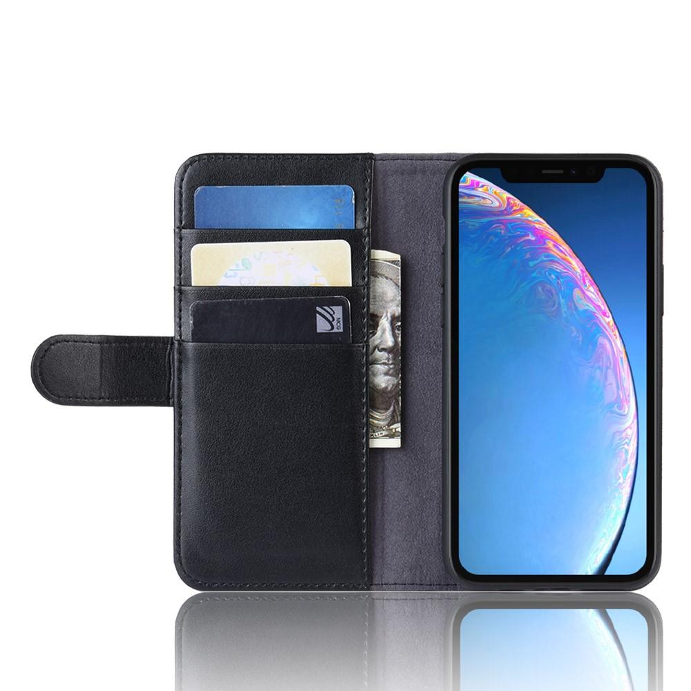 iPhone 11 Genuine Leather Wallet Case Black