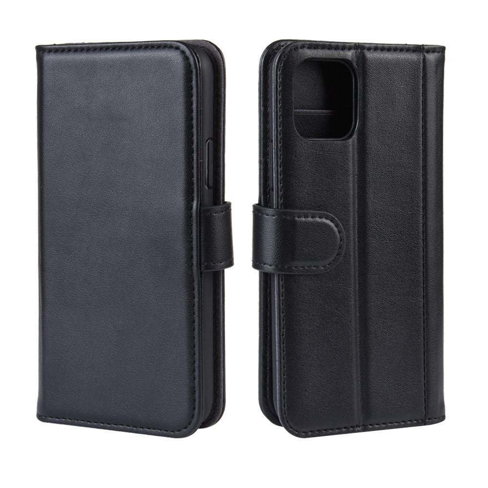 iPhone 11 Genuine Leather Wallet Case Black
