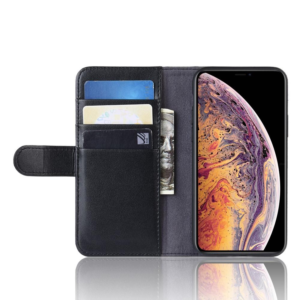 iPhone 11 Pro Max Genuine Leather Wallet Case Black