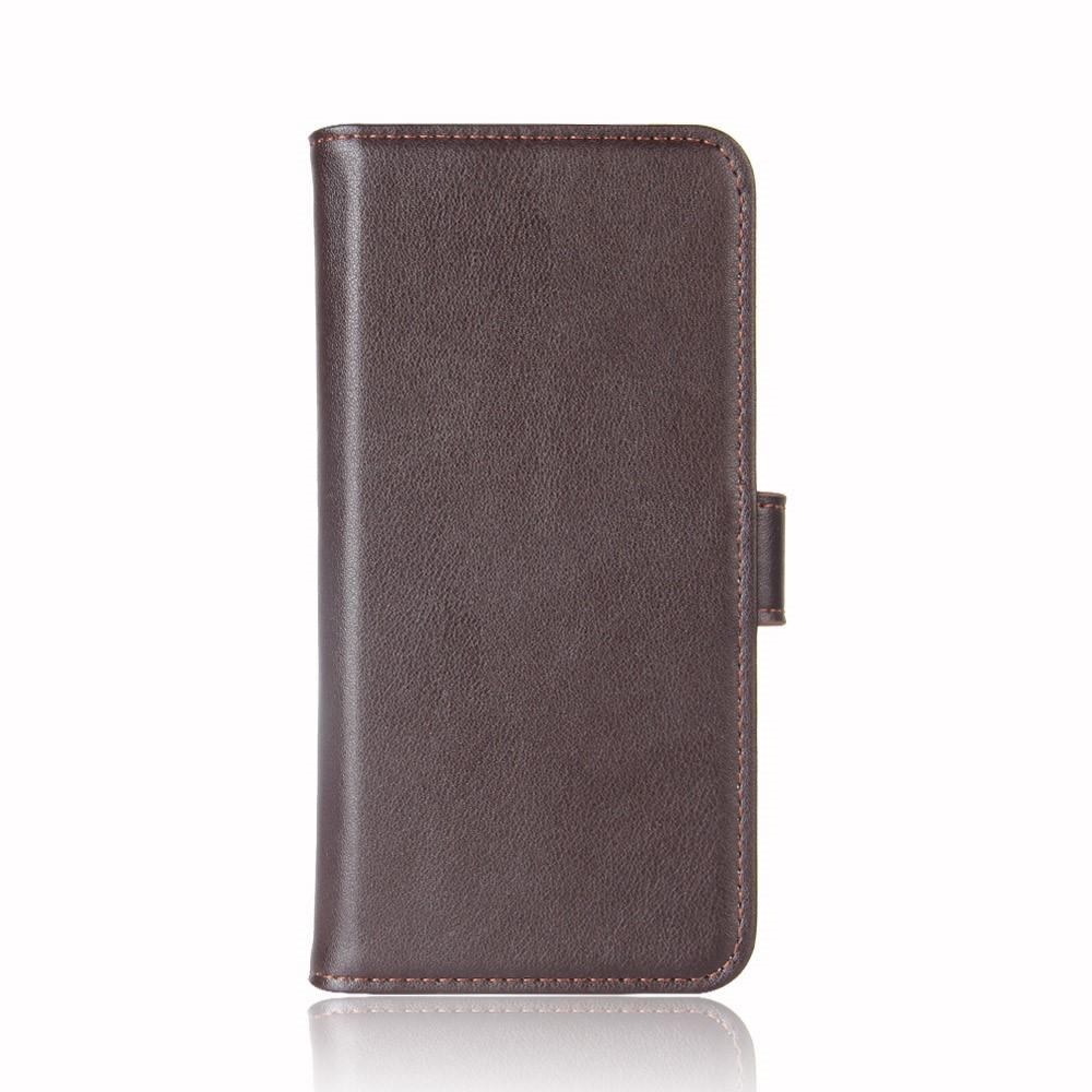  OnePlus 5 Genuine Leather Wallet Case Brown