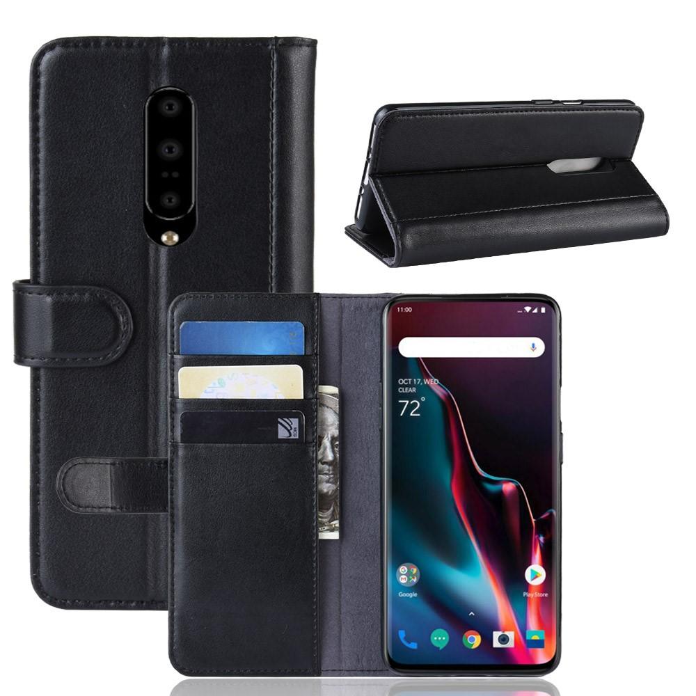 OnePlus 7 Pro Genuine Leather Wallet Case Black