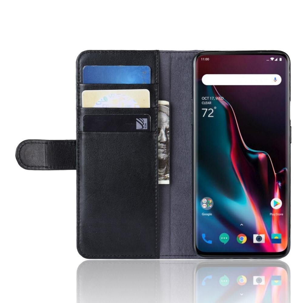 OnePlus 7 Pro Genuine Leather Wallet Case Black