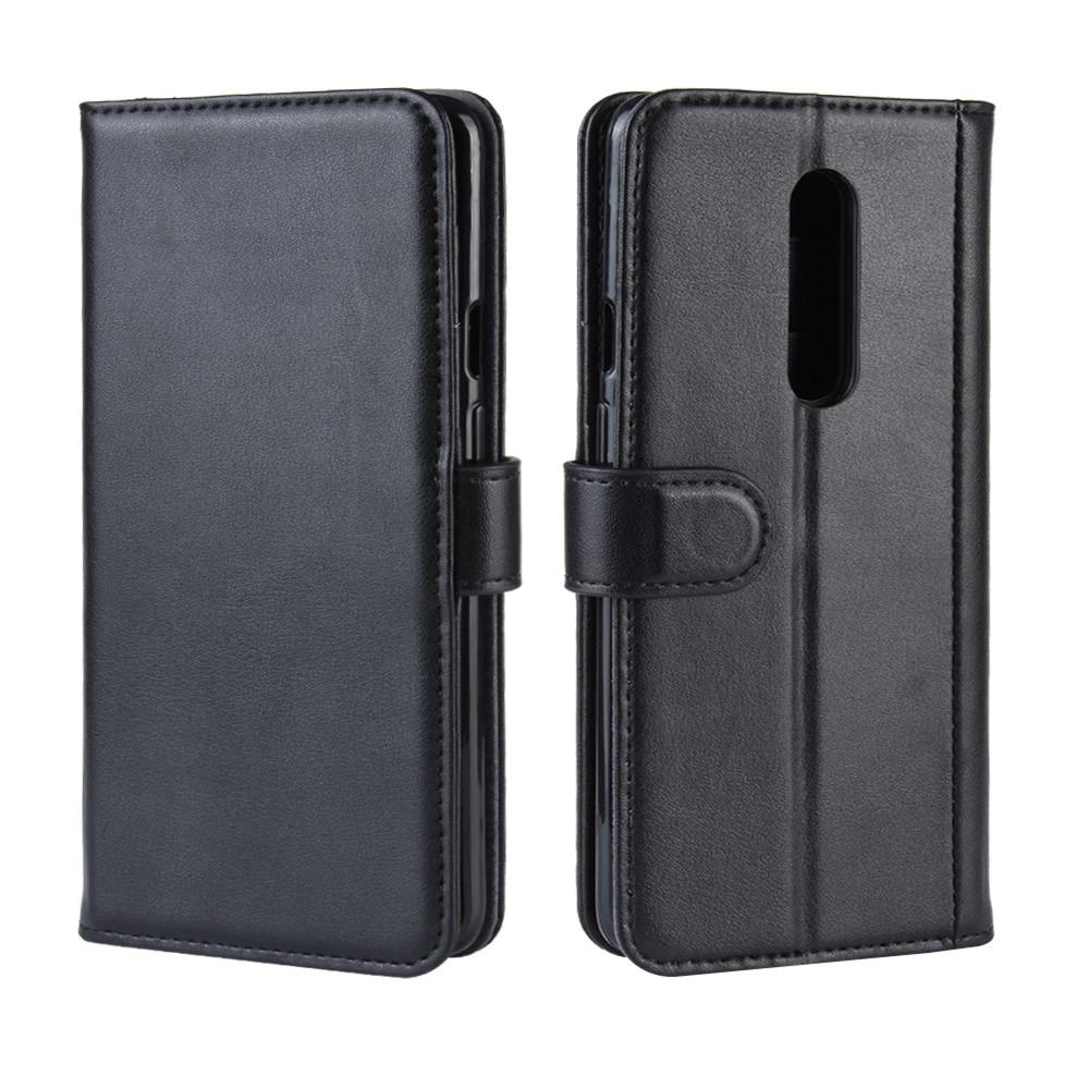 OnePlus 7 Pro Genuine Leather Wallet Case Black