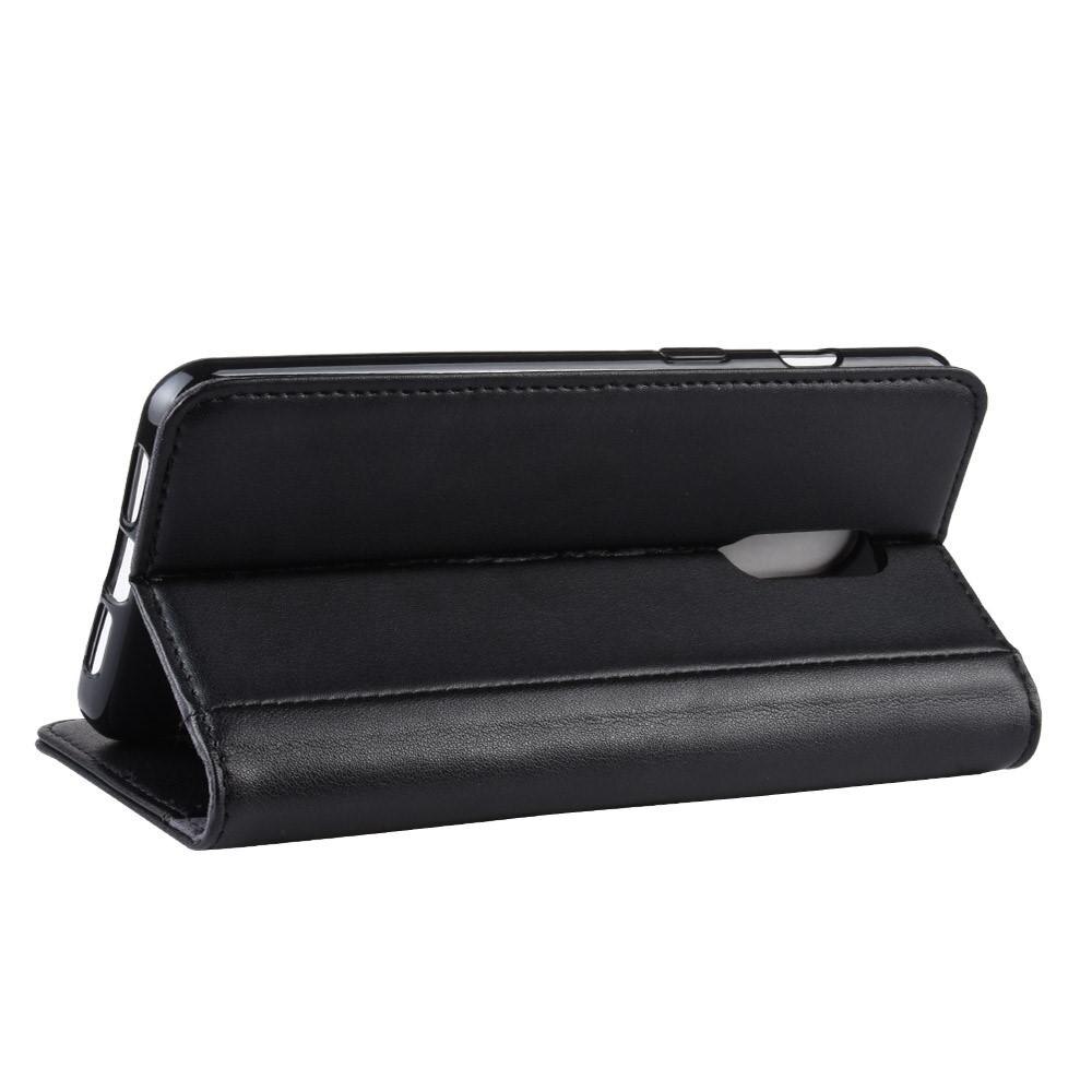 OnePlus 7 Genuine Leather Wallet Case Black