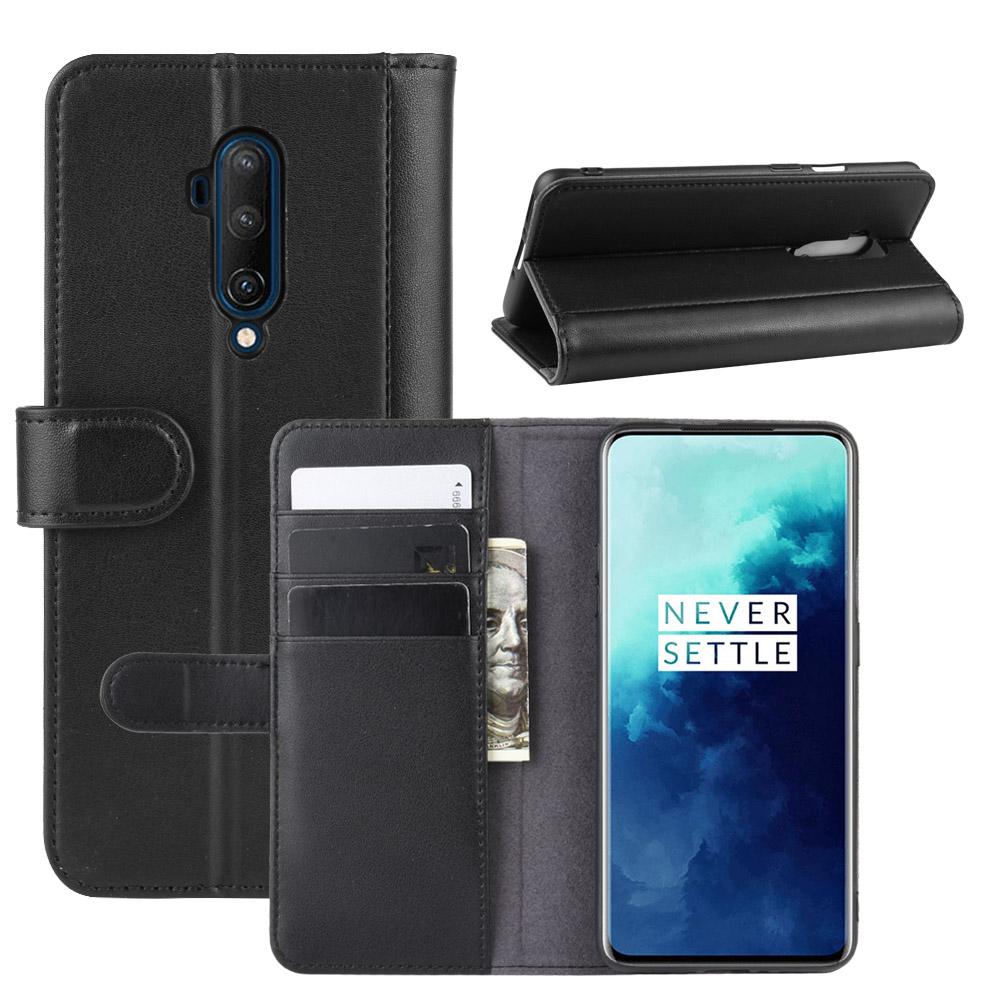 OnePlus 7T Pro Genuine Leather Wallet Case Black