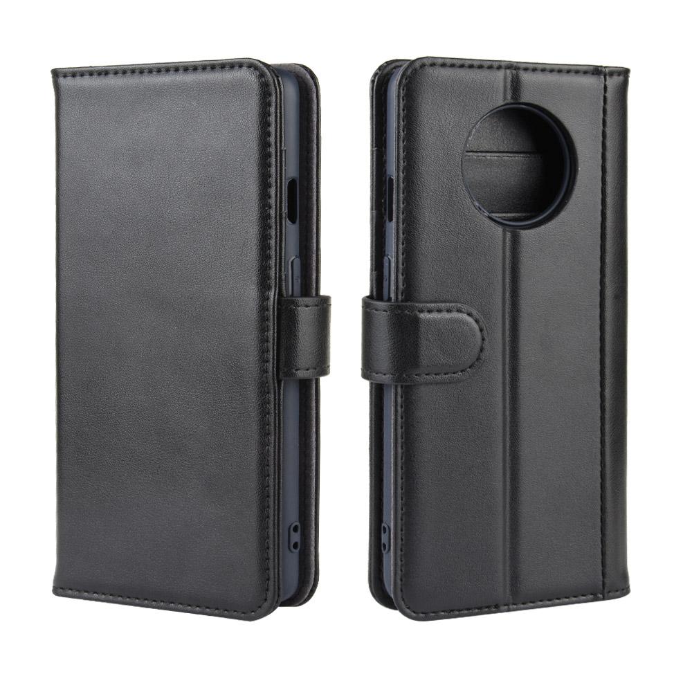 OnePlus 7T Genuine Leather Wallet Case Black