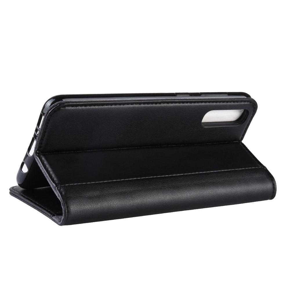 Samsung Galaxy A50 Genuine Leather Wallet Case Black