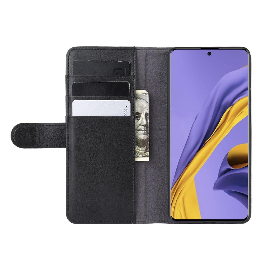 Samsung Galaxy A51 Genuine Leather Wallet Case Black