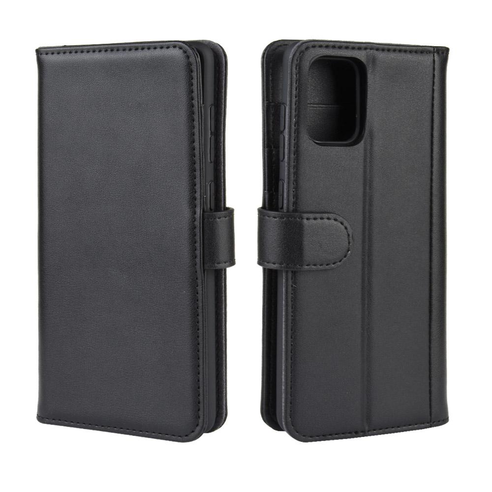 Samsung Galaxy A51 Genuine Leather Wallet Case Black