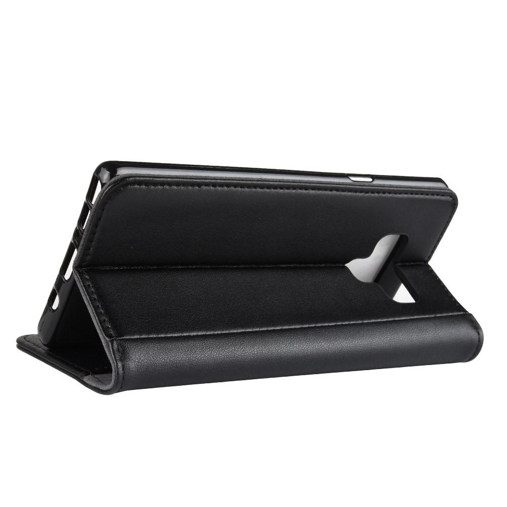 Samsung Galaxy Note 9 Genuine Leather Wallet Case Black