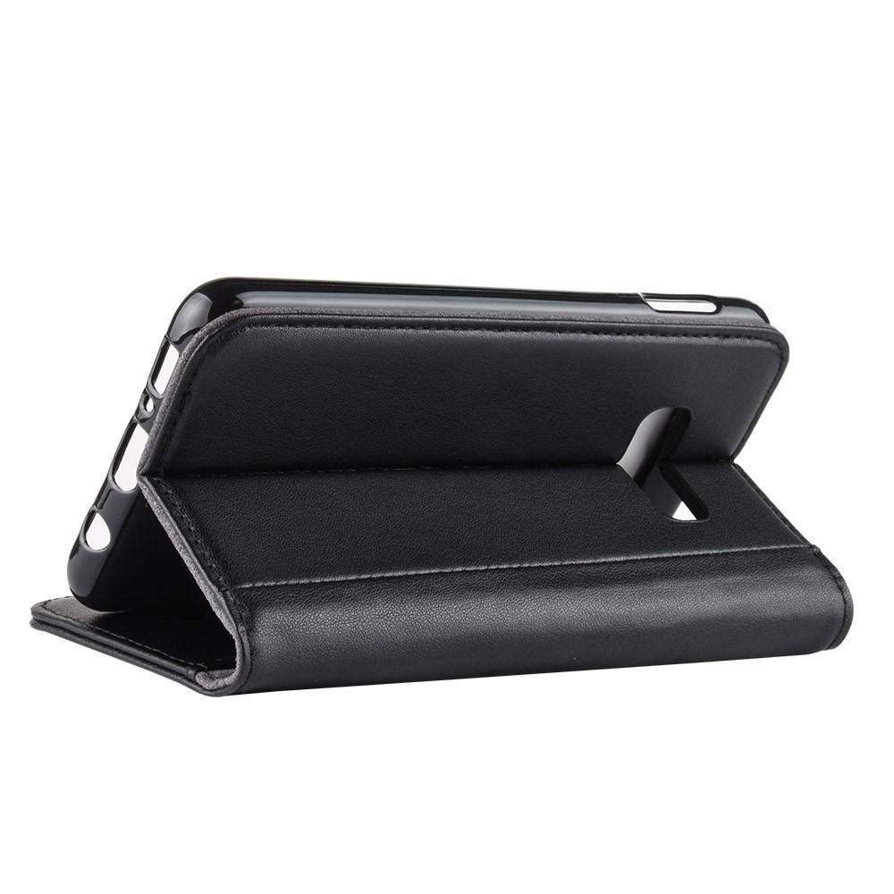 Samsung Galaxy S10e Genuine Leather Wallet Case Black