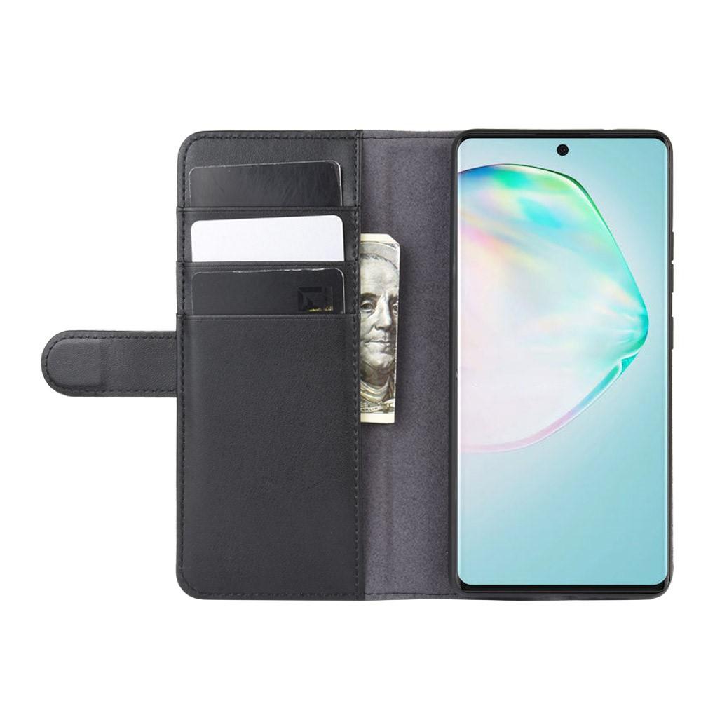 Samsung Galaxy S10 Lite Genuine Leather Wallet Case Black