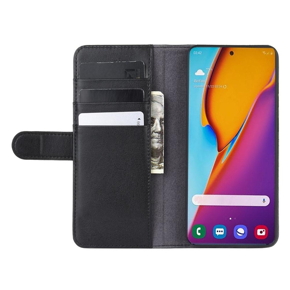 Samsung Galaxy S20 Plus Genuine Leather Wallet Case Black