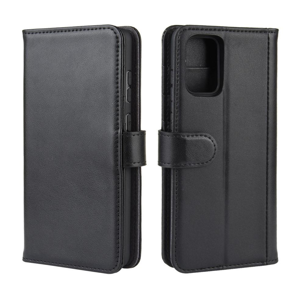 Samsung Galaxy S20 Plus Genuine Leather Wallet Case Black