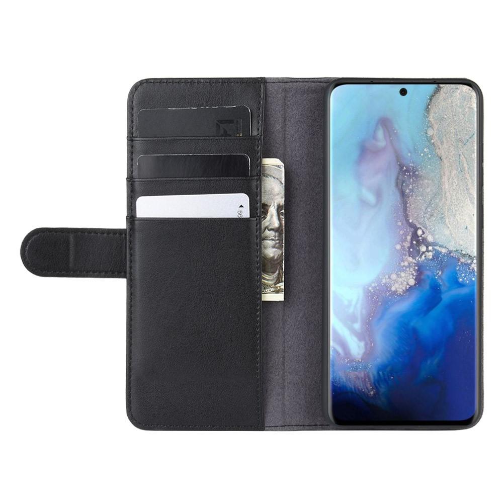 Samsung Galaxy S20 Genuine Leather Wallet Case Black