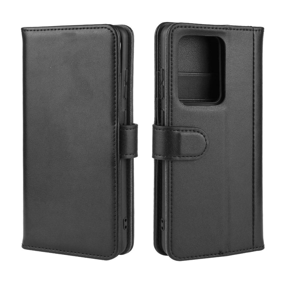 Samsung Galaxy S20 Ultra Genuine Leather Wallet Case Black