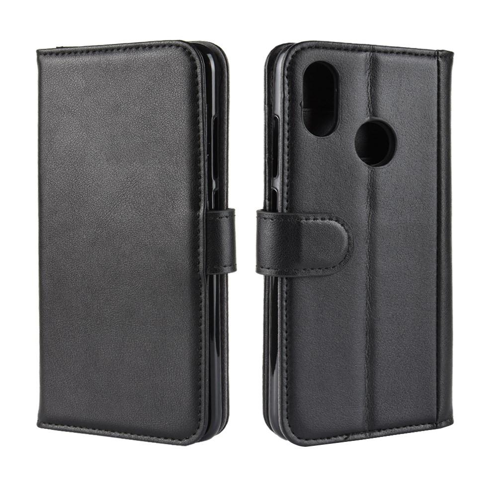 Xiaomi Mi 8 Genuine Leather Wallet Case Black