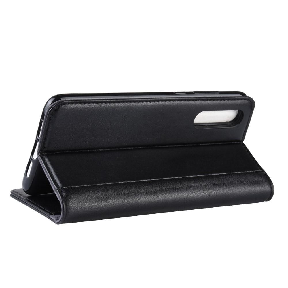 Xiaomi Mi 9 Genuine Leather Wallet Case Black