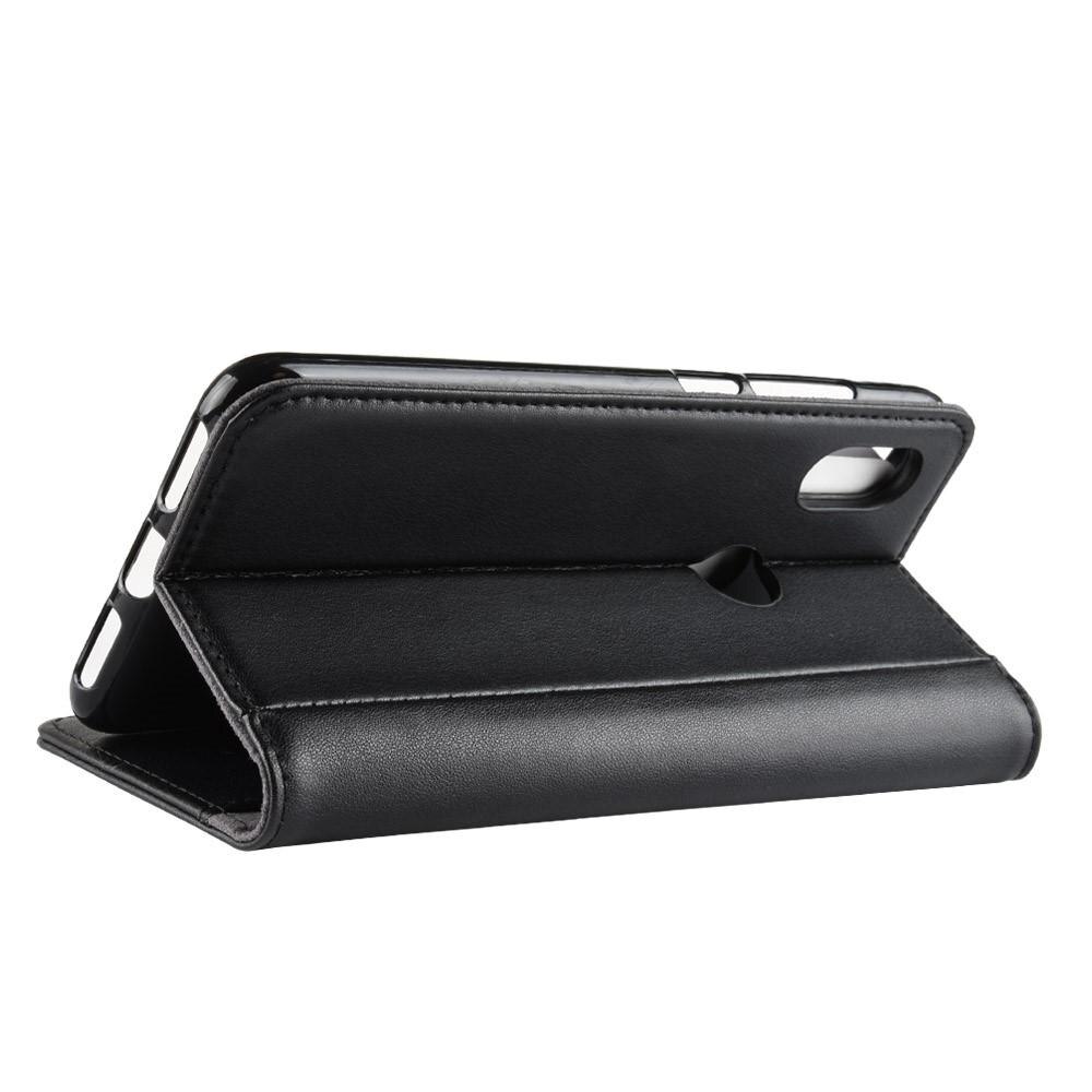 Xiaomi Mi A2 Lite Genuine Leather Wallet Case Black