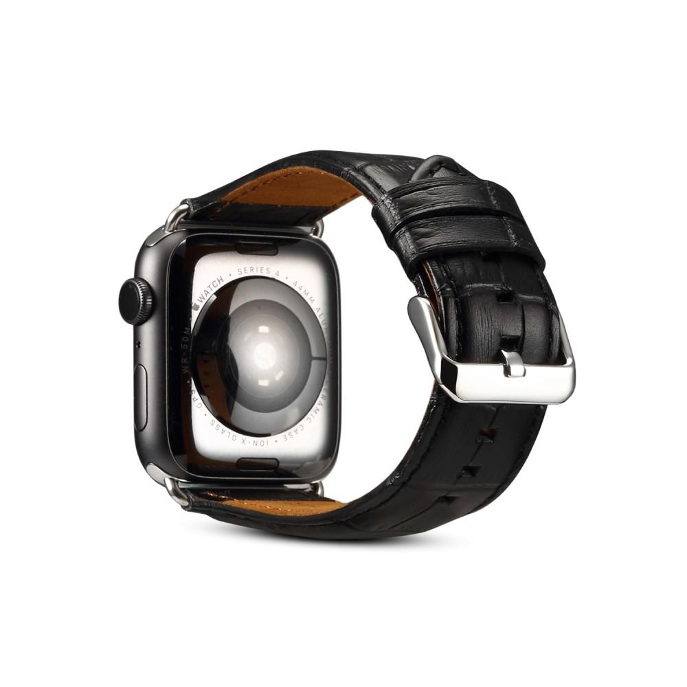 Apple Watch Ultra 2 49mm Croco Leather Band Black