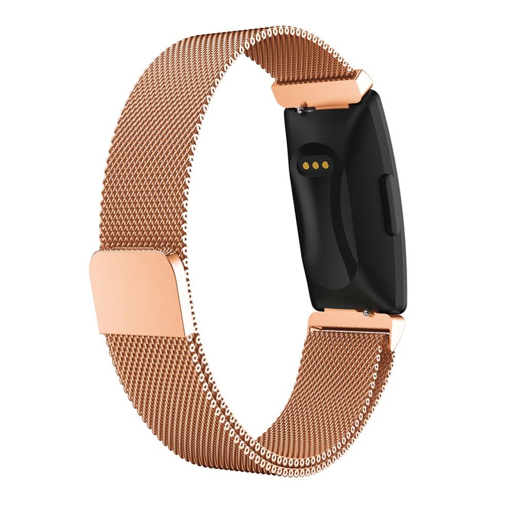 Fitbit Inspire/Inspire 2 Milanese Loop Band Rose Gold