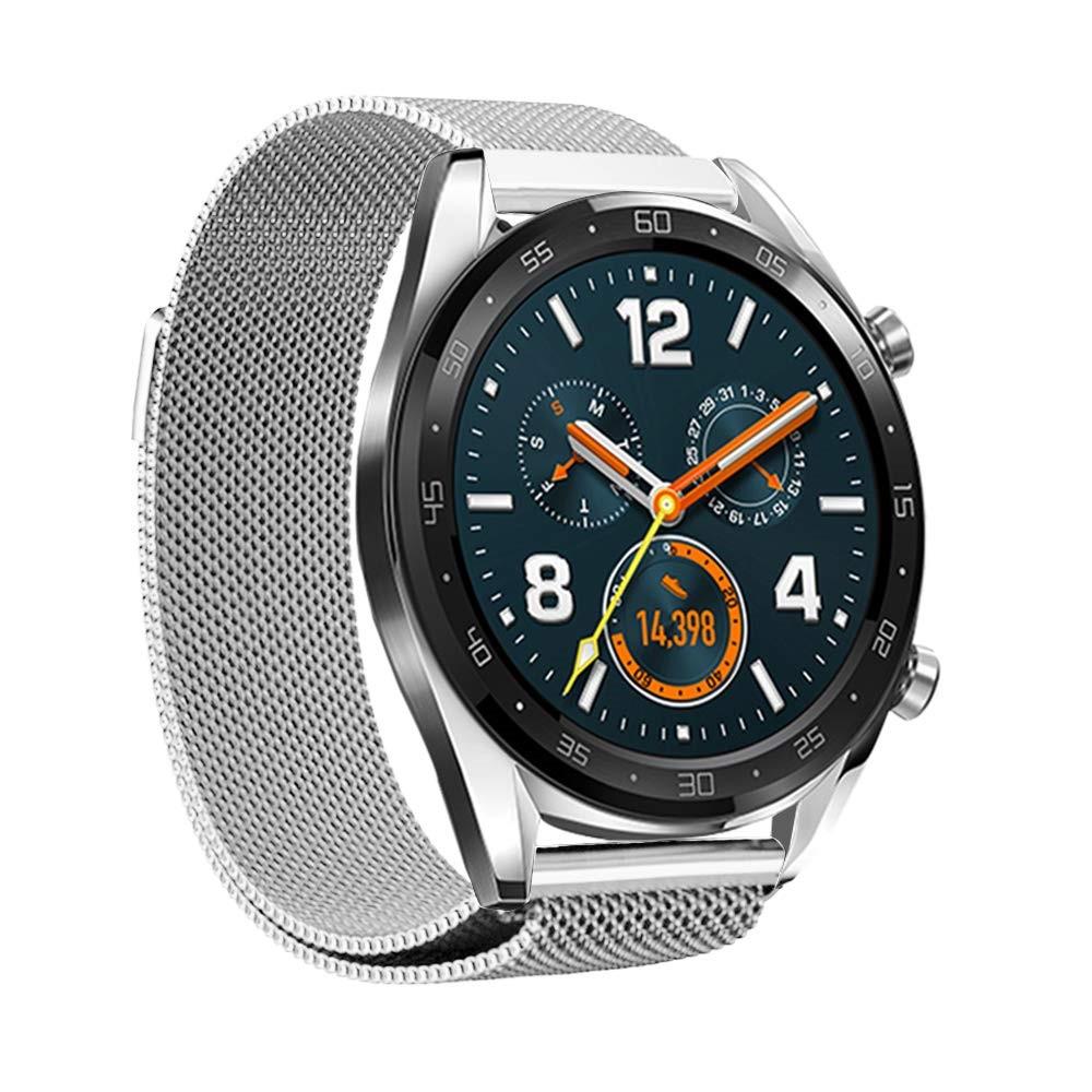 Huawei Watch GT/GT 2 46mm/GT 2e Milanese Loop Band Silver