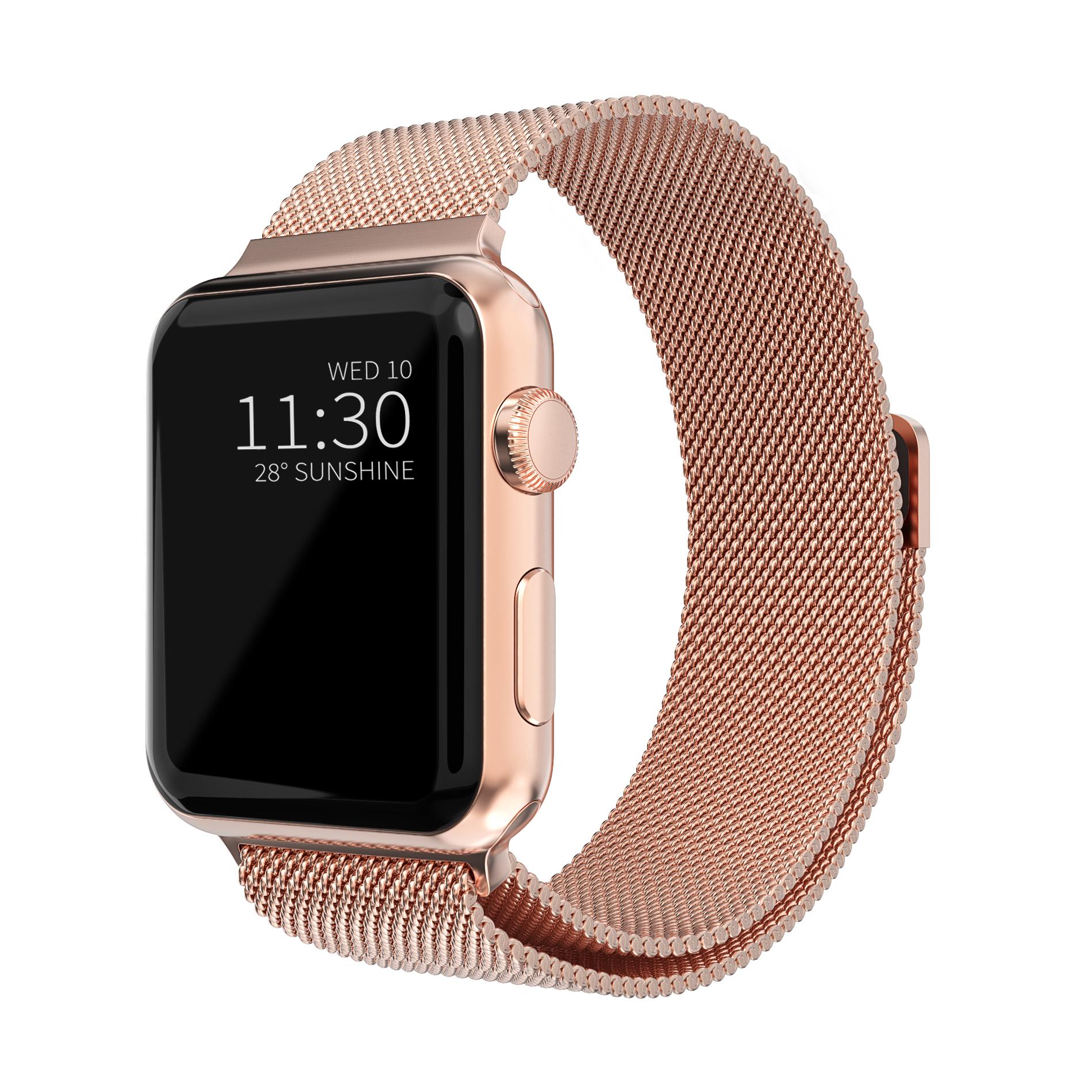 Apple Watch 40mm Milanese Loop Band Rose Gold