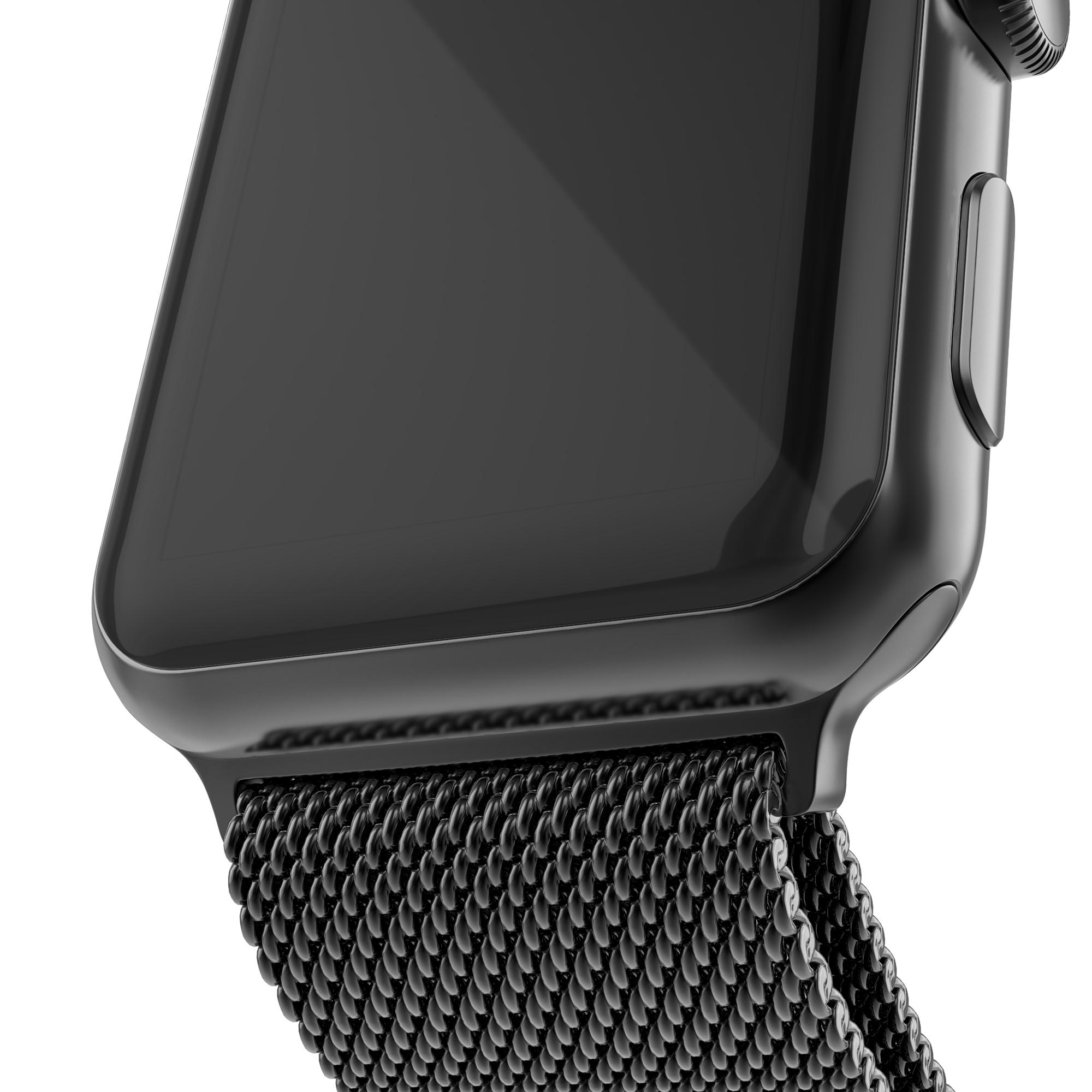 Apple Watch SE 44mm Milanese Loop Band Black