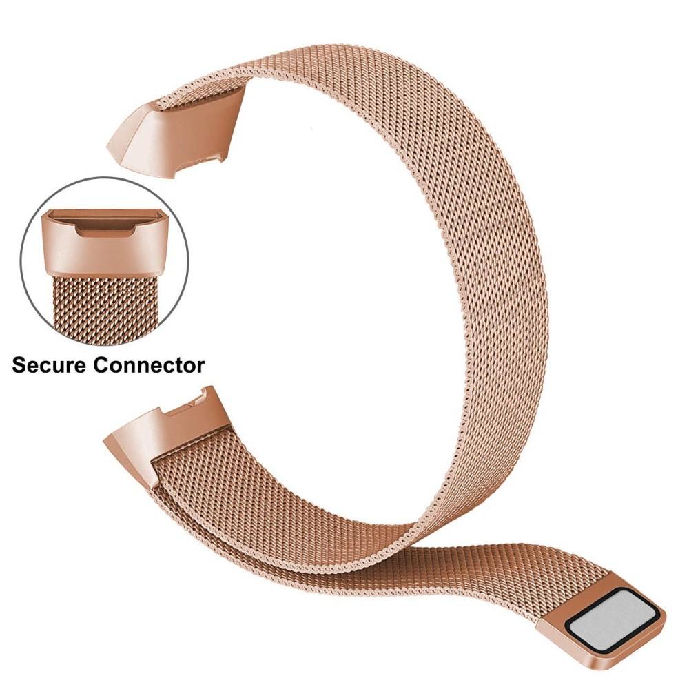 Fitbit Charge 3/4 Milanese Loop Band Rose Gold