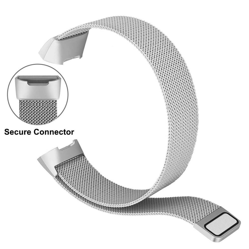 Fitbit Charge 3/4 Milanese Loop Band Silver