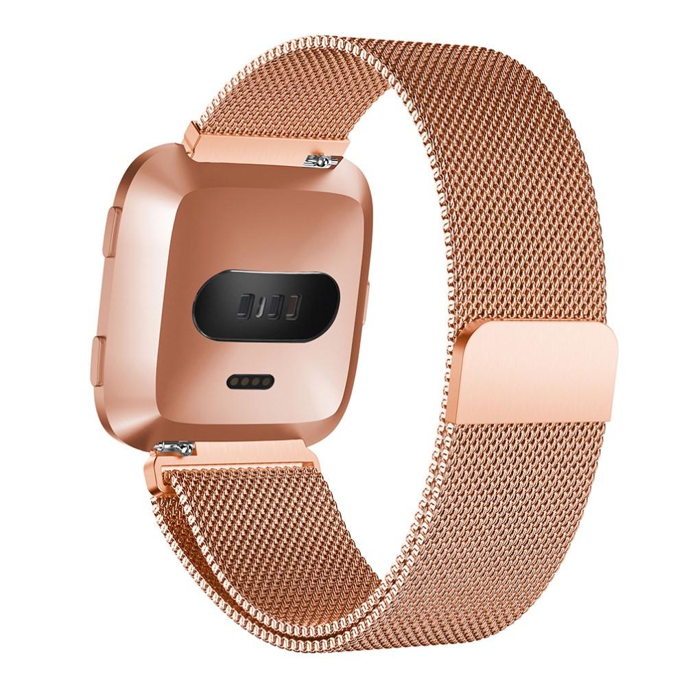 Fitbit Versa/Versa 2 Milanese Loop Band Rose Gold