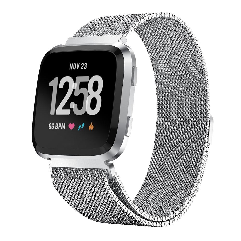 Fitbit Versa/Versa 2 Milanese Loop Band Silver