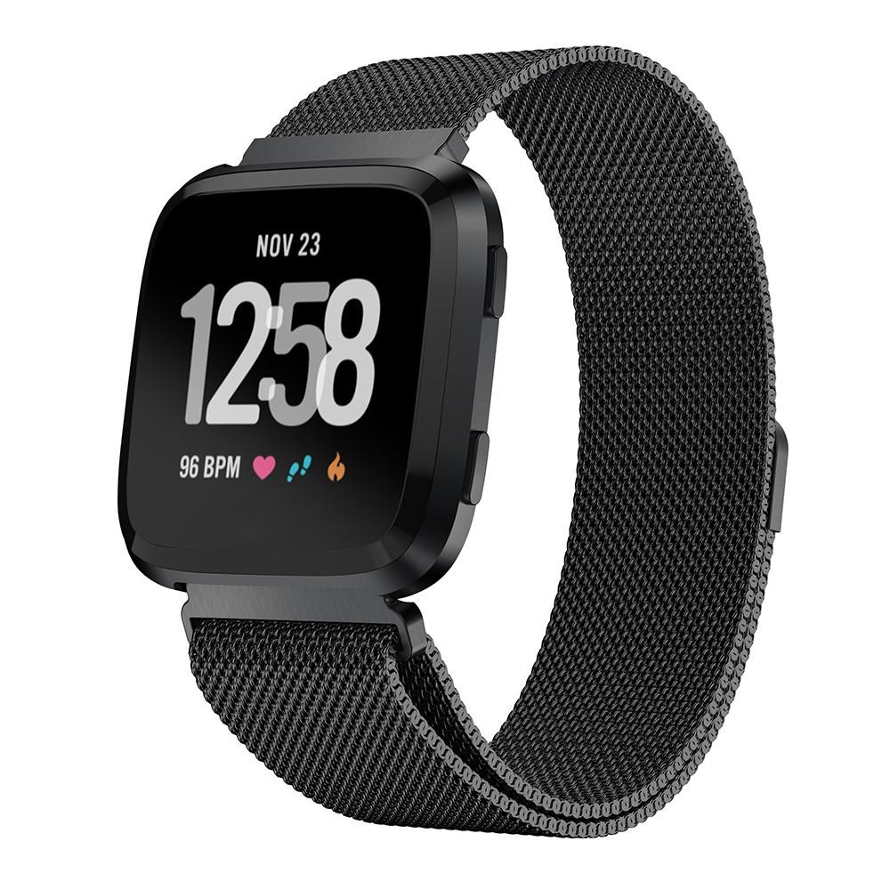 Fitbit Versa/Versa 2 Milanese Loop Band Black