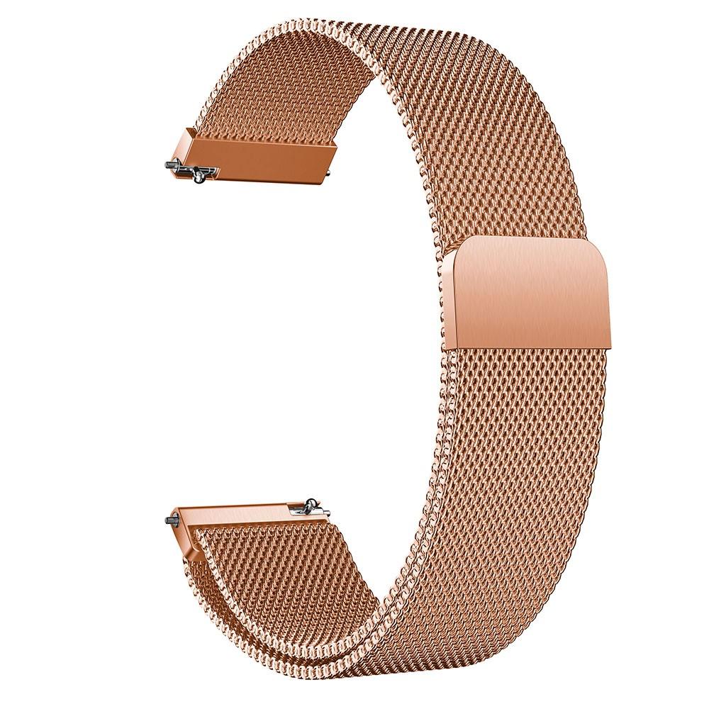 Samsung Galaxy Watch Active Milanese Loop Band Rose Gold